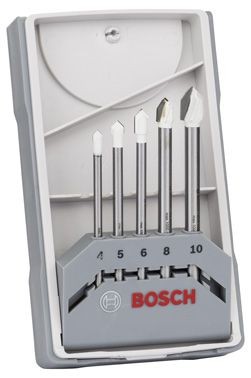 Bosch Forets à carrelage CYL-9 Ceramic, set de 5 pièces 4, 5, 6, 8, 10 mm