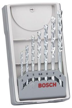 Bosch 7-delige steenborenset CYL-1 3,4,5,5,5,6,7,8