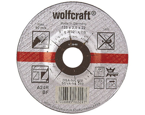 Wolfcraft Disques à tronçonner le métal, moyeu déporté