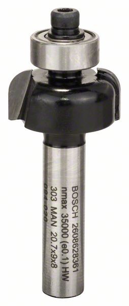 Bosch Profilfräser E 8 mm, R1 4 mm, D 20,7 mm, L 9 mm, G 53 mm