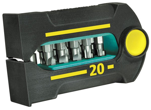 Wolfcraft confezione inserti "BitButler 20", Solid, 21 pezzi: . 1 porta in