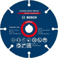 Bosch Professional EXPERT Carbide Multi Wheel Trennscheibe, 76 mm, 10 mm. für Mini-Winkelschleifer - 2608901196