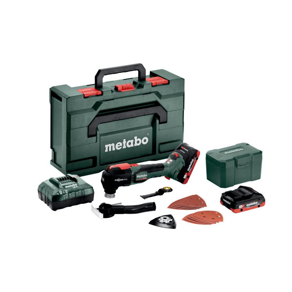Metabo Akku-Multitool MT 18 LTX BL QSL, metaBOX 145 L, 18V 2x4Ah LiHD + ASC 55 - 613088800
