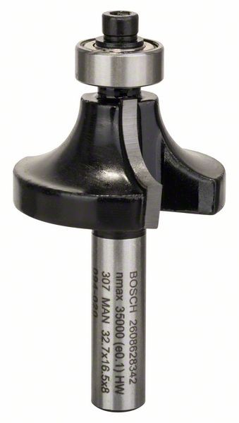 Bosch Abrundfräser 8 mm, R1 10 mm, L 16,5 mm, G 57 mm