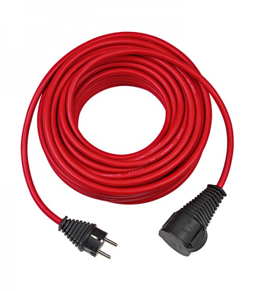 Brennenstuhl Cable de calidad para uso en obras, IP44, 25m H07RN-F 3G1,5, rojo - 1167830