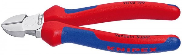 Knipex Zijsnijtang verchroomd met meer-componentengrepen 180 mm - 70 05 180 SB