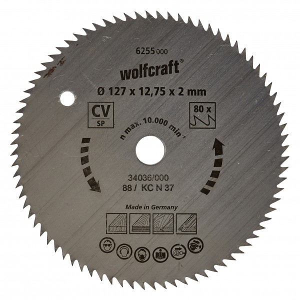 Wolfcraft Cirkelzaagblad 127mm - 6255000
