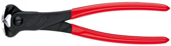 Knipex Voorsnijtang zwart geatramenteerd gepolijst met kunststof bekleed 200 mm - 68 01 200