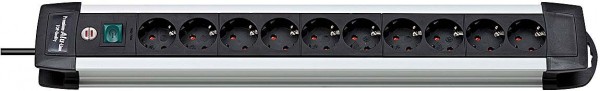 Brennenstuhl Premium-Alu-Line stekkerdoos 10-voudig 3m H05VV-F 3G1,5