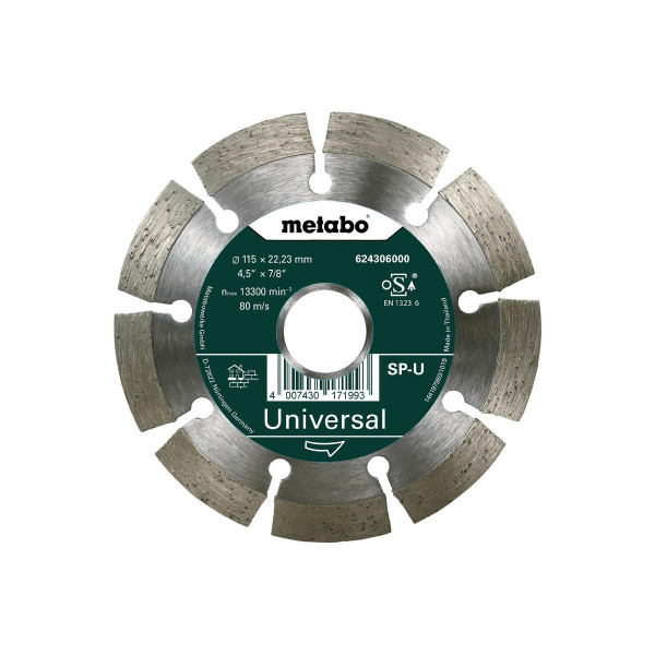 Metabo Diamanttrennscheibe 115x22,23mm, SP-U, Universal "SP", Blister - 624295000