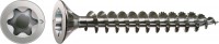 Spax R.v.s. schroef, 3 x 20 mm, 200 stuks, volledig schroefdraad, platkop, T-STAR plus T10, S-punt, roestvast staal A2 - 1197000300203