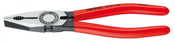 Knipex Pinza universale bonderizzata nera pulita rivestiti in resina sintetica 160 mm - 03 01 160