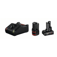 Bosch Juego básico 1 GBA 12V 2.0Ah + 1 GBA 12V 4.0Ah + GAL 12V-40 - 1600A01NC9