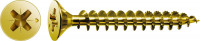 Spax Universalschraube, 3 x 16 mm, 1000 Stück, Vollgewinde, Senkkopf, Kreuzschlitz Z1, S-Spitze, YELLOX - 1081020300165
