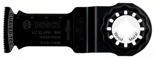 Bosch Professional Hoja de sierra de inmersión BIM AIZ 32 APB Wood and Metal 50 x 32 mm - 2608661902