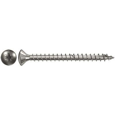 Fischer Spaanplaatschroef Power-Fast 5 x 60 lenskop A2 voldraad PZ opname, 200 stuks - 657351