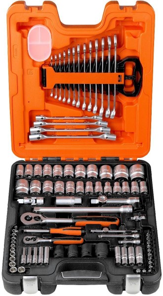 Bahco ASSORTIMENT DE DOUILLES 1/2+1/4, 94 PCS - S87+7"