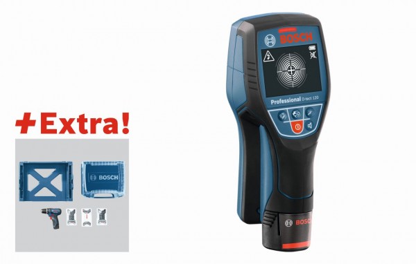 Bosch Muurscanner D-tect 120 in L-BOXX + accuschroevendraaier GSR 12V-15 + 39-delige accessoireset in i-BOXX + i-Rack - 06159940L7