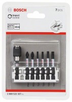 Bosch Professional Impact Control schroefbitset, 7-delig, 1xPH2, 1xPZ2, 1xT15, 1xT20, 1xT25, 1xT30 - 2608522327