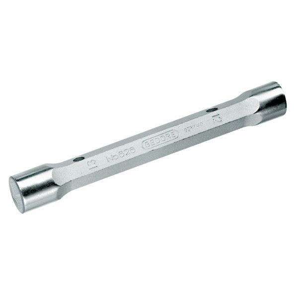 Gedore Chiave a tubo doppia massiccia, esagonale 6x7 mm - 626 6x7