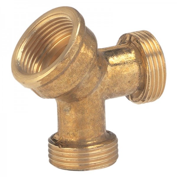 Gardena Messing 2-wegverdeler 19mm (3/4"), 26,5mm (G 3/4) schroefdraad - 07155-20