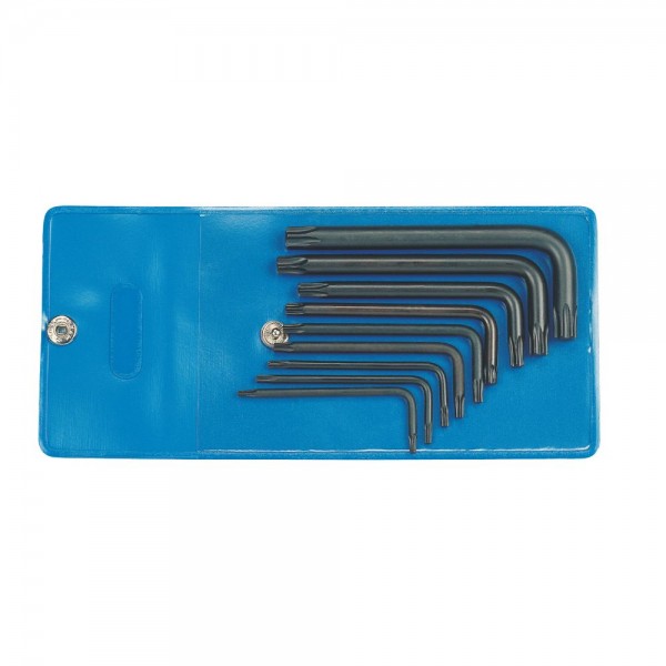 Gedore Serie di chiavi maschio piegate 9 pz. TORX T7-T40 - 43 TX-09