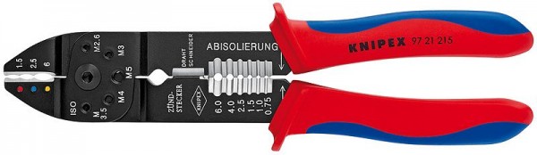 Knipex Krimptang gebruineerd met meer-componentengrepen 230 mm - 97 21 215