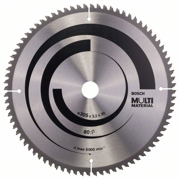 Bosch Professional Kreissägeblatt Multi Material, 305 x 30 x 3,2 mm, 80