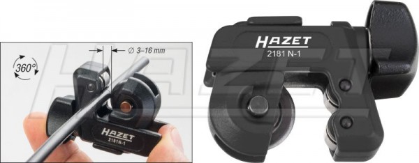 Hazet Pijpsnijder, kleine uitvoering - Totale lengte: 52 mm - 2181N-1