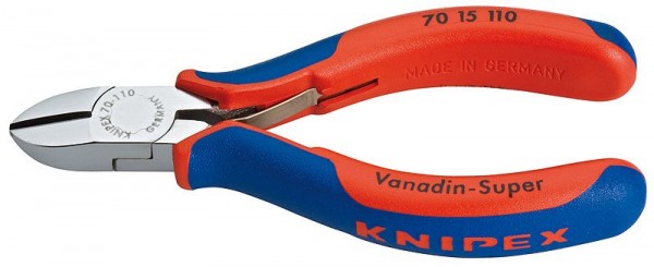 Knipex Zijsnijtang verchroomd met meer-componentengrepen 110 mm - 70 15 110