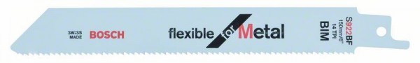 Bosch Säbelsägeblatt S 922 BF, Flexible for Metal, 2er-Pack