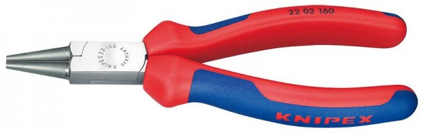 Knipex Pinza a becchi tondi rivestiti in materiale bicomponente 140 mm - 22 02 140