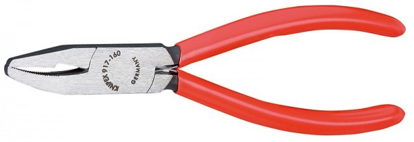 Knipex Glaskruimeltang zwart geatramenteerd gepolijst met kunststof bekleed 160 mm - 91 71 160