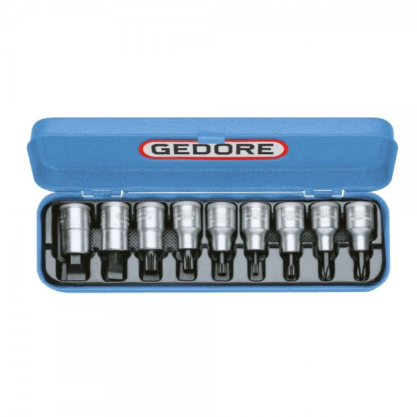 Gedore Dopsleutel-schroevendraaierset 1/2" 9-dlg IS-PH-XZN - INX 19 PM