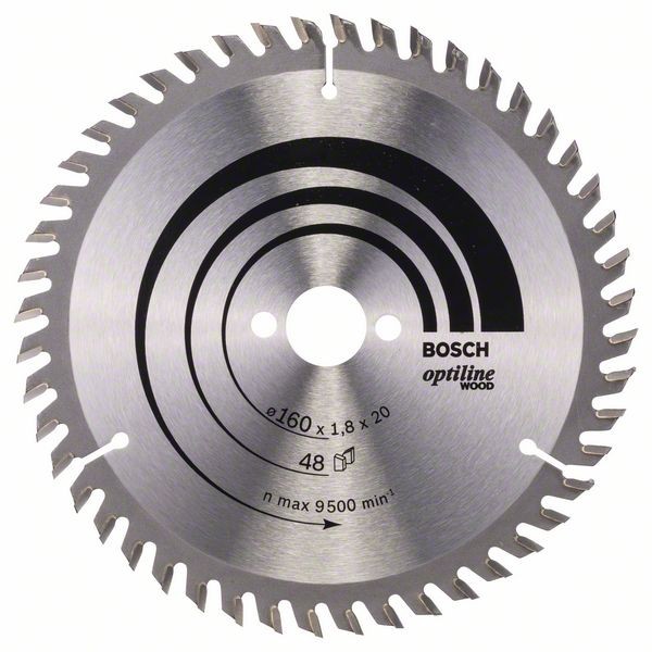 Bosch Professional List kružne pile Optiline Wood, 160 x 20/16 x 1,8 mm, 48 - 2608641172