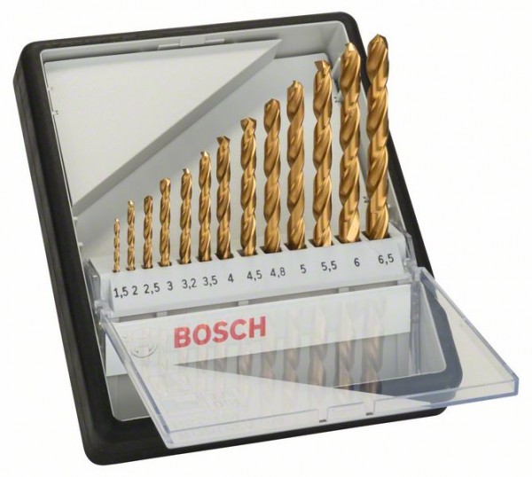 Bosch Professional 13-dijelni Robust Line set svrdla za metal HSS-TiN, 135° 1,5; 2; 2,5; 3; 3,2; 3, - 2607010539