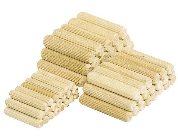 Wolfcraft 200 espigas de madera de haya, 6 x 30 mm - 2905000