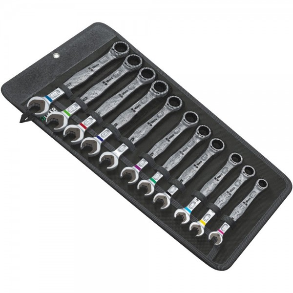 Wera Joker Kit con chiave fissa ad anello a cricchetto, 11 pezzi - 05020013001