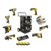 DeWALT Kit sans fil, 8 outils, 18V, 5 Ah - DCK853P4-QW