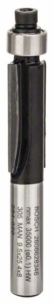 Bosch Frese per rifilare 8 mm, D1 9,5 mm, L 25,4 mm, G 68 mm