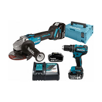 Makita Batterij combikit 18 V (DHP485Z + DGA504Z) - DLX2334J