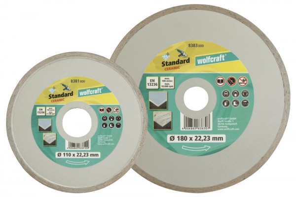 Wolfcraft Dischi da taglio diamantati "Standard Ceramic" - 8381000