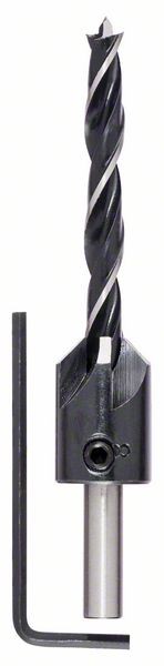 Bosch Professional Holzspiralbohrer mit 90°-Senker, 7 mm