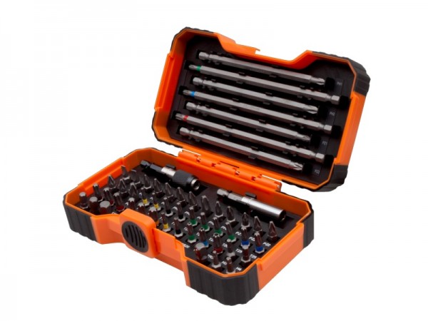 Bahco Assortimento inserti per avvitatore con portainserti e adattatore 1/4", 54 pezzi - 59/S54BC