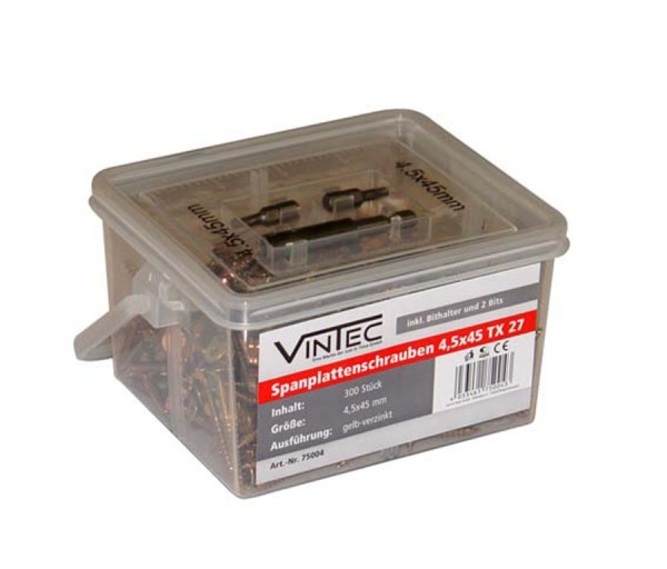 Vintec Spanplattenschrauben - 4,5 x 45 / TX 20