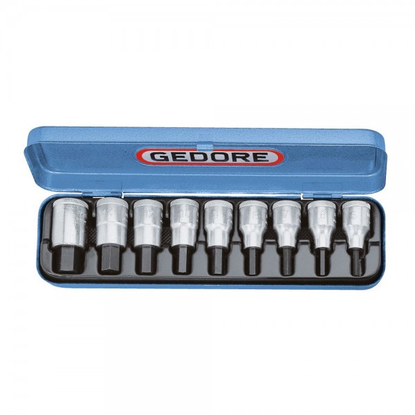 Gedore Dopsleutel-schroevendraaierset 1/2" 9-dlg AF - IN 19 PA