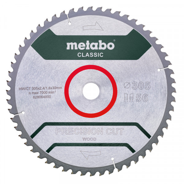 Metabo Sägeblatt "precision cut wood - classic", 305x30, Z56 WZ 5° neg - 628064000