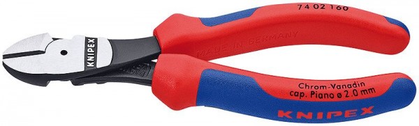 Knipex Kracht-zijsnijtang met meer-componentengrepen 160 mm - 74 02 160 SB