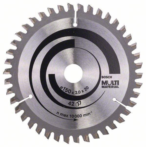 Bosch Professional Kreissägeblatt Multi Material, 150 x 20/16 x 2 mm, 42