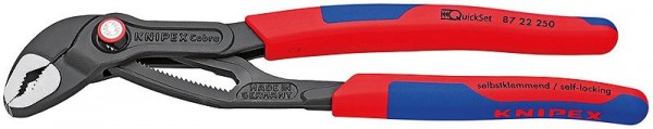 Knipex KNIPEX Cobra QuickSet Hightech-waterpomptang 250 mm - 87 22 250 SB